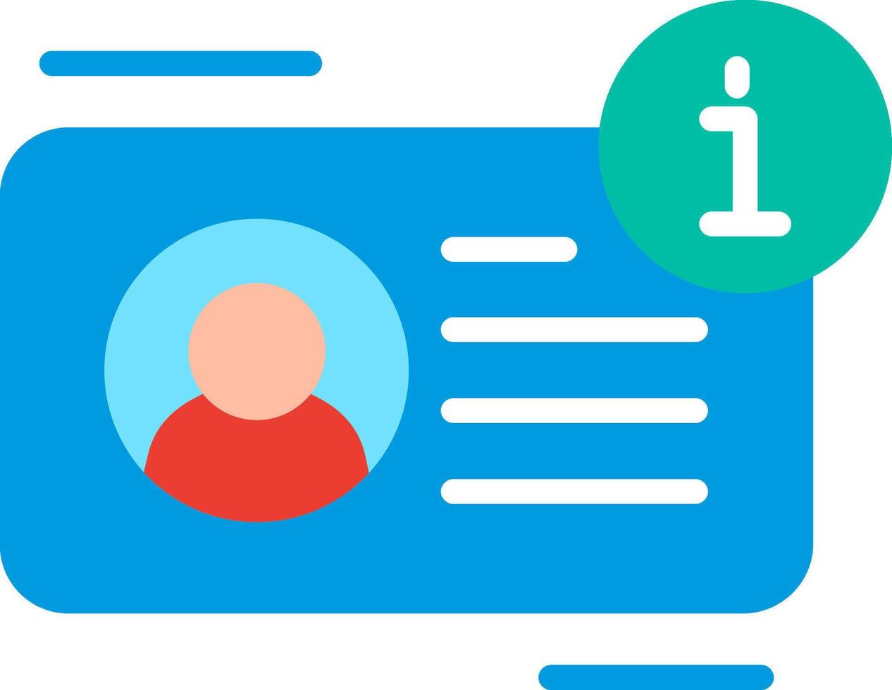 User Illustration Flat Design vector