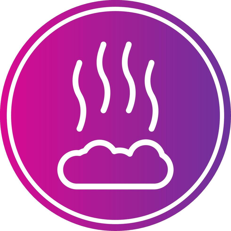 Smoke Colorful Icon Style vector