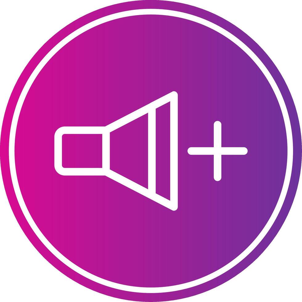 Volume Up Colorful Icon Style vector