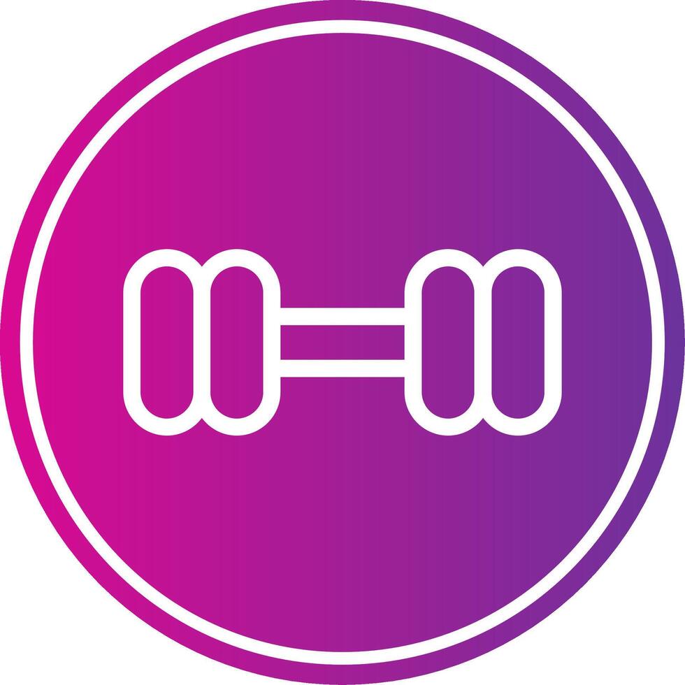 Dumbbell Colorful Icon Style vector