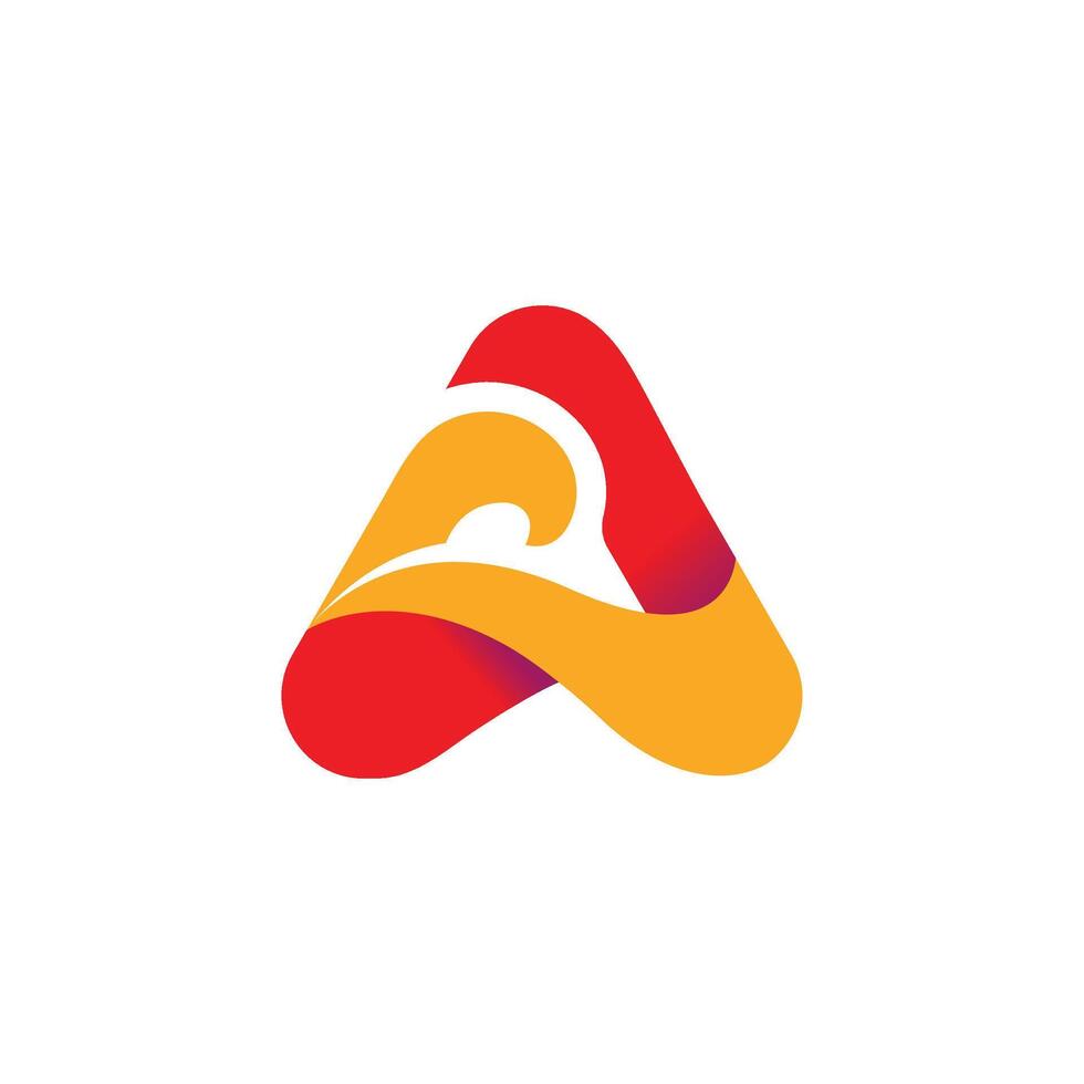 Letter a logo icon design template elements. Initial letter logo. vector