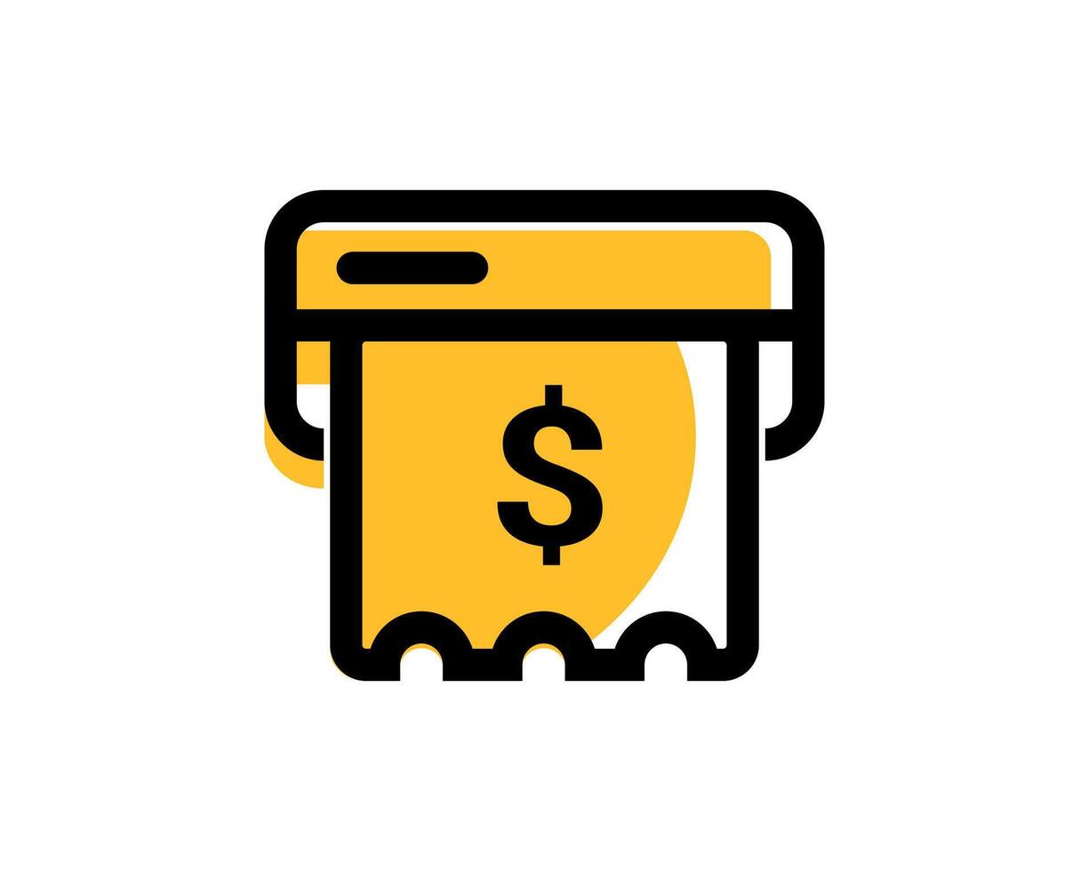 Payment terminal icon. Financial icons transactions. vector