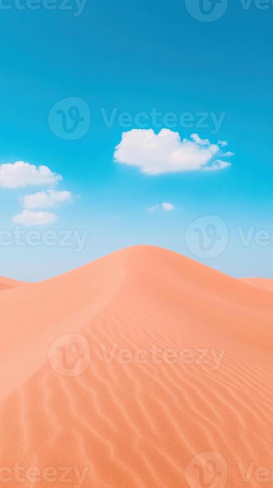 Majestic White Sand Dunes Under Vibrant Blue Sky With Soft Clouds And Textured Surfaces Creating A Peaceful Desert Landscape Perfect For Travel And Nature Themes In Stock Photography photo