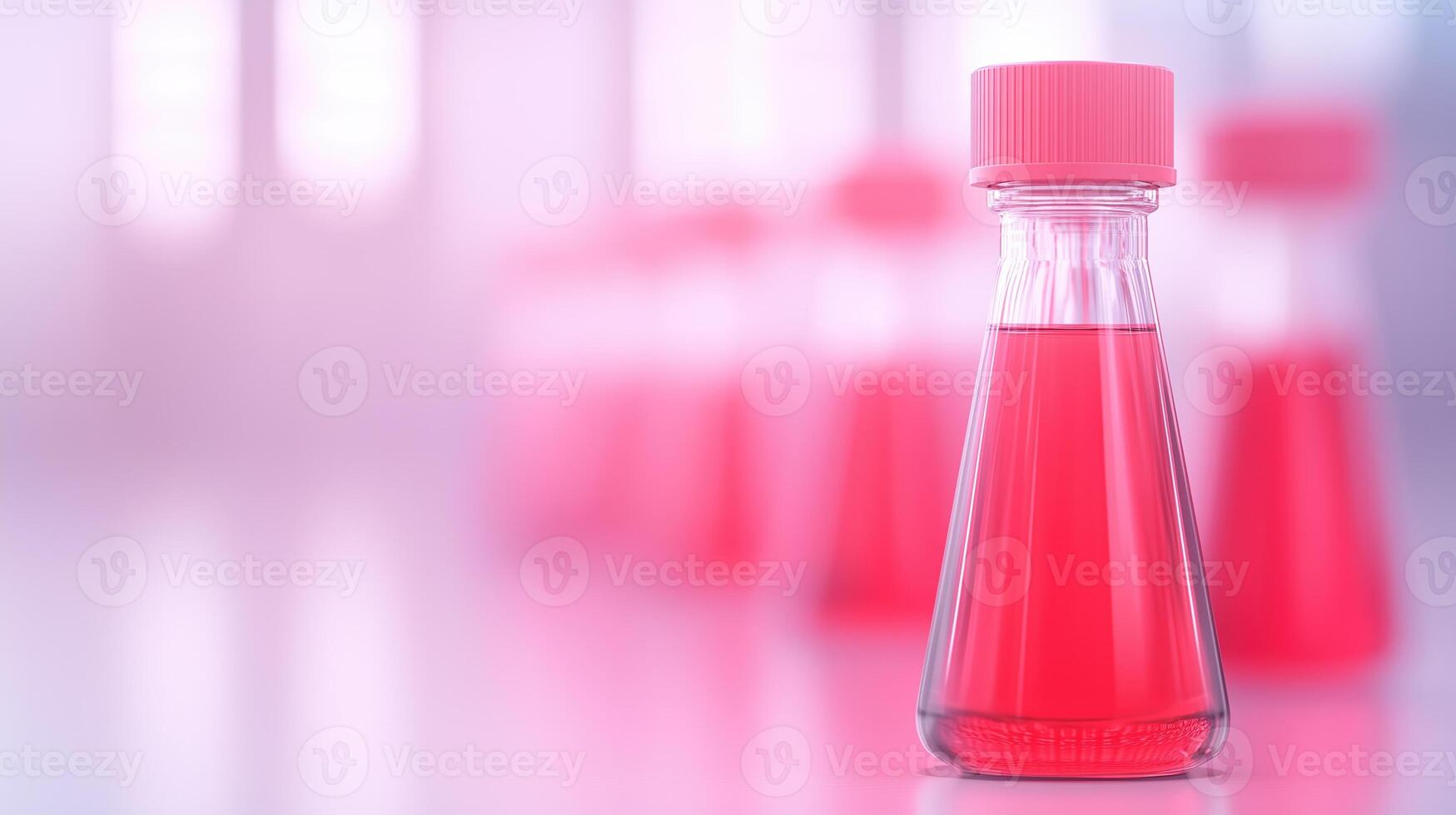 Advanced Medical Treatment Concept with Abstract Animation Design Featuring Futuristic Bioengineering and Biotech Innovation in a Research Laboratory Visualization for Healthcare Technology photo