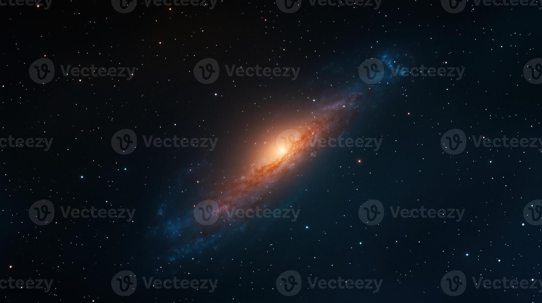 Distant Galaxies and Nebulae Space Background with Stars in Deep Cosmos and Ethereal Glow for Astronomy Enthusiasts photo