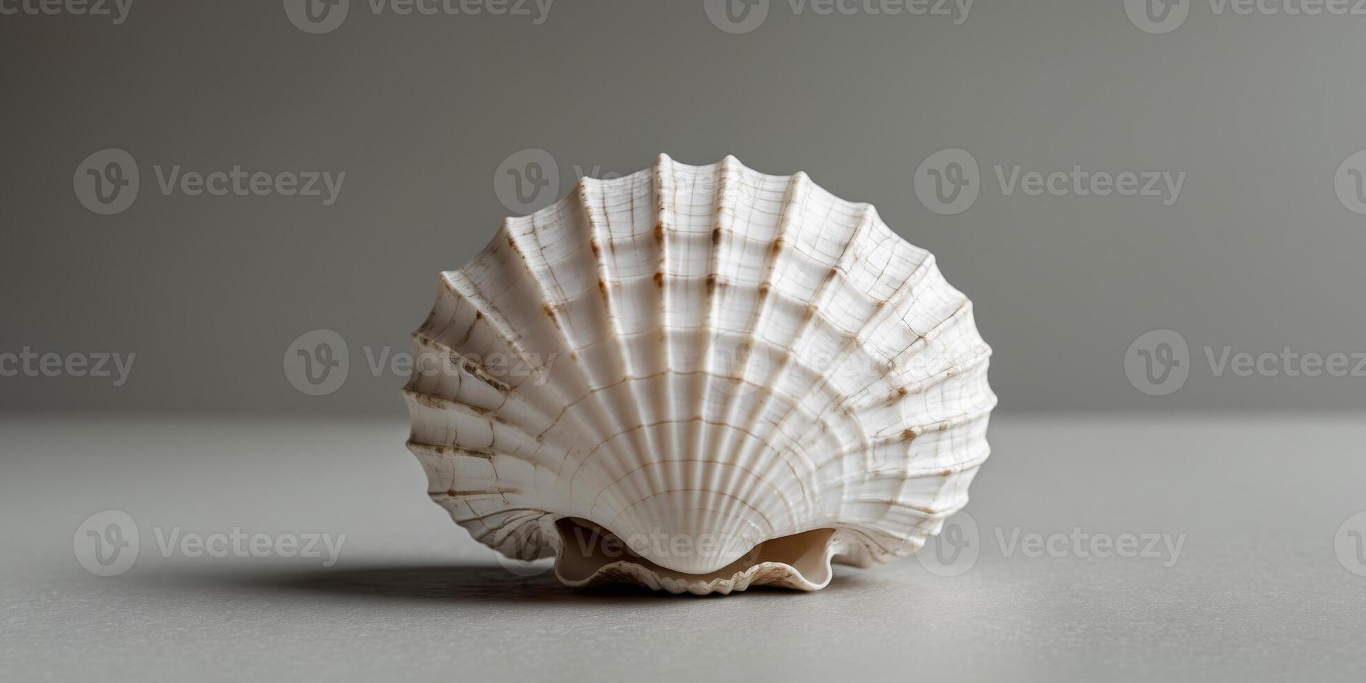 Cracked White Spherical Shell Object Rests on Gray Surface photo