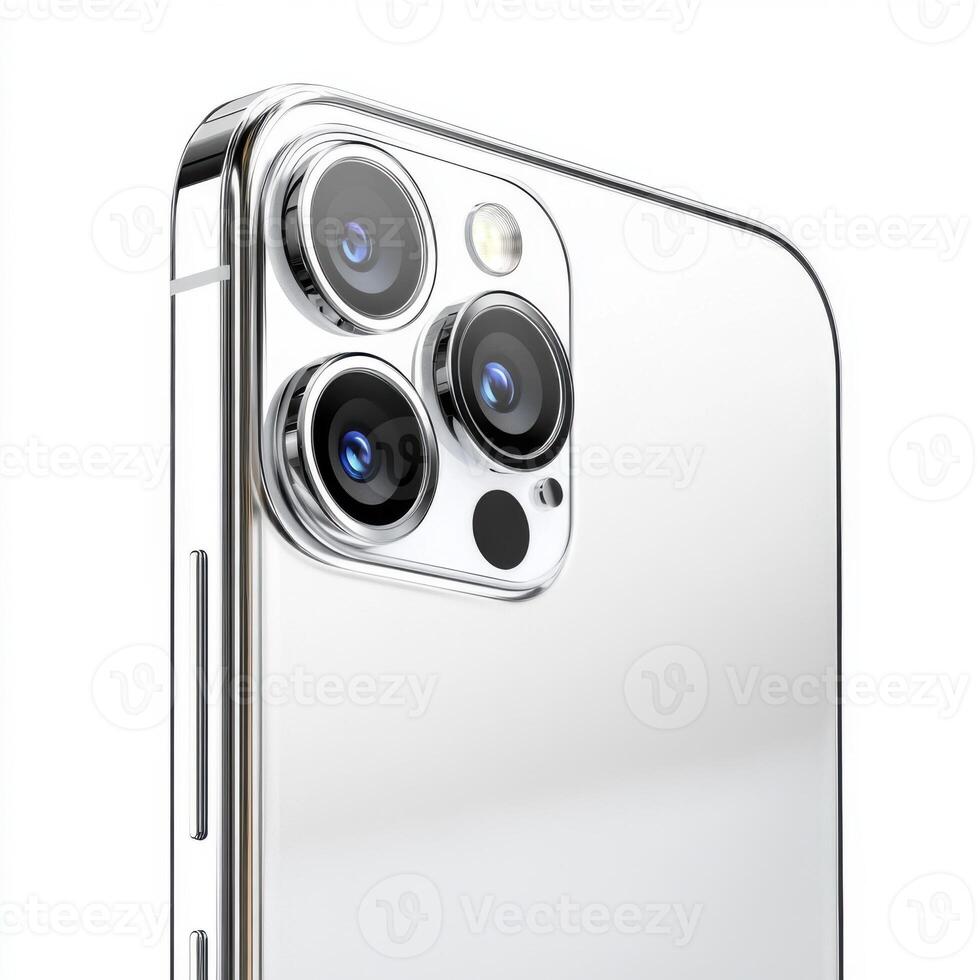 Modern smartphone design featuring advanced camera technology and sleek, transparent casing photo