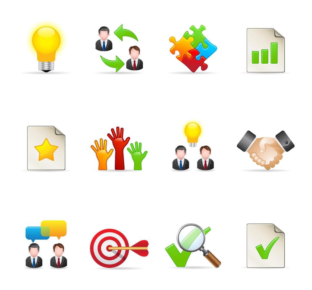 Management icon in colors illustration vector