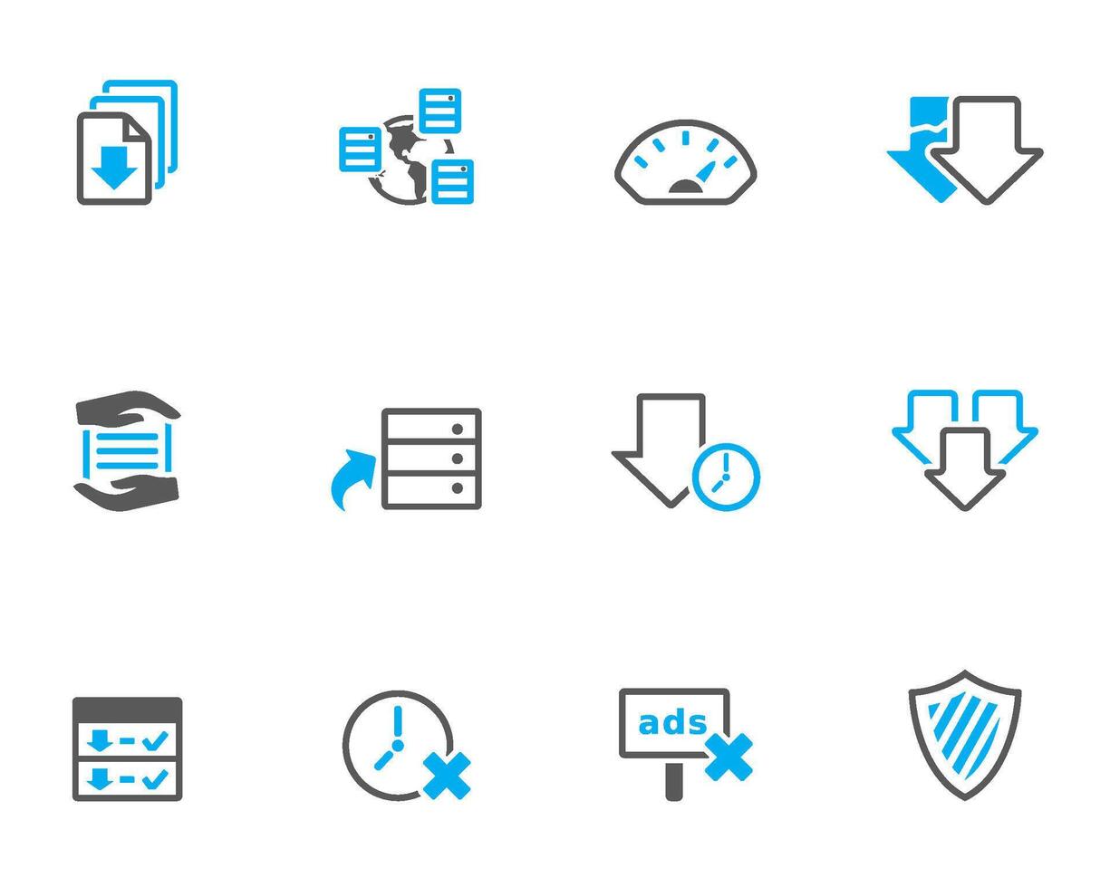 File sharing icon in duo tone color illustration vector