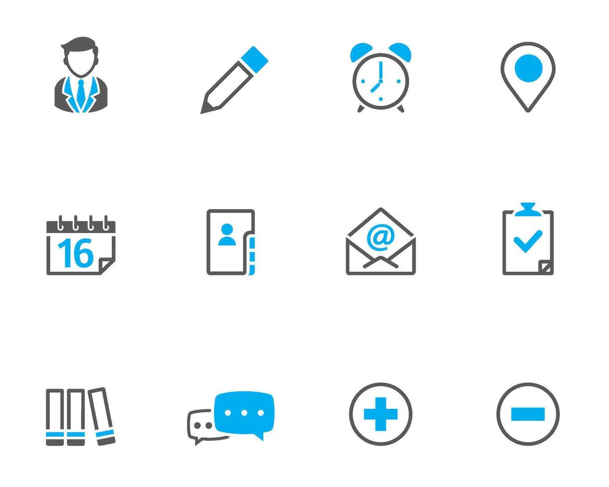 Group collaboration icon in duo tone color illustration vector