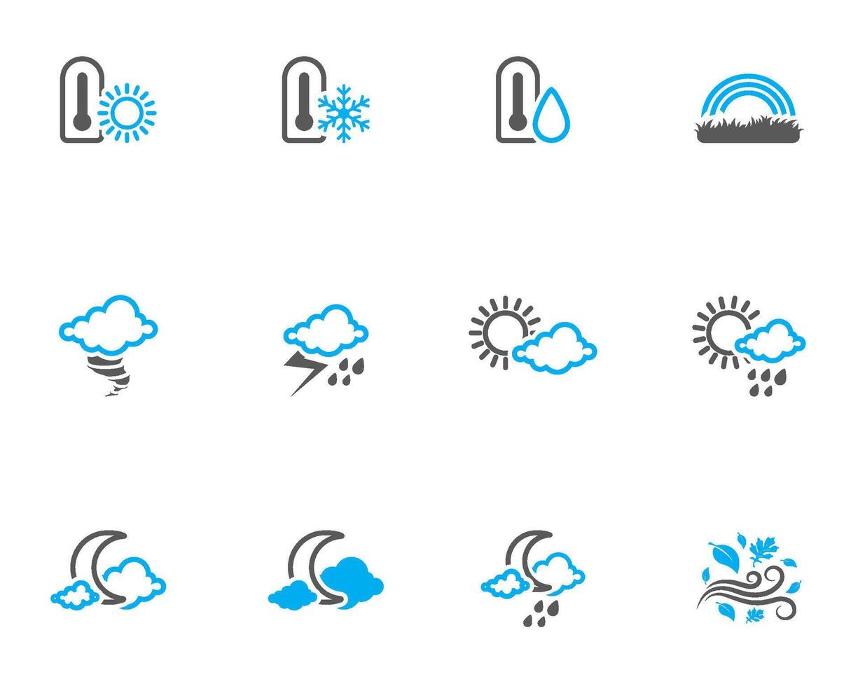 More weather icon in duo tone color illustration vector