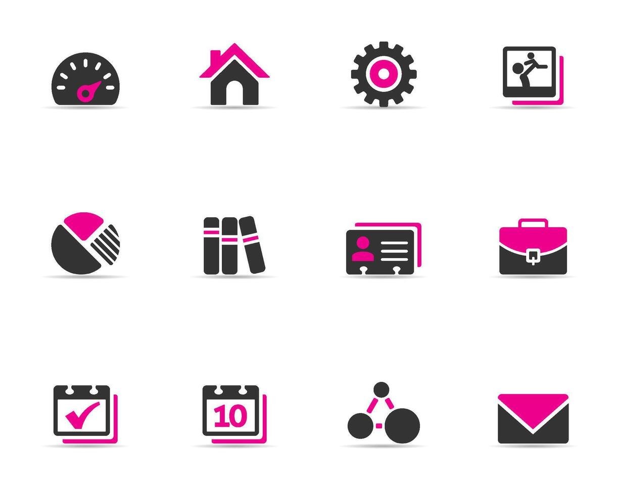 A set of universal web icons in duo tone color illustration vector