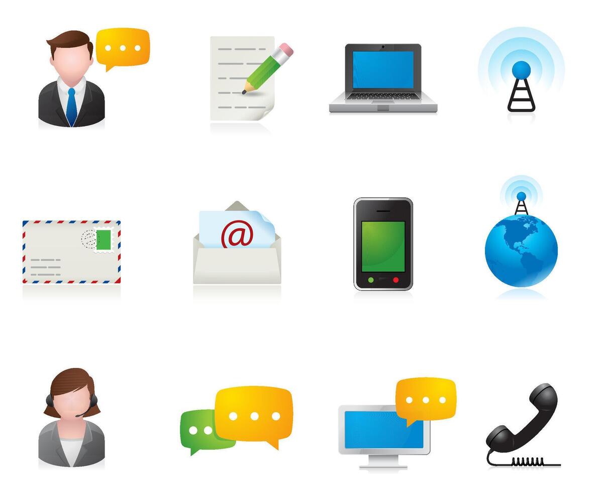 Communication icon illustration vector