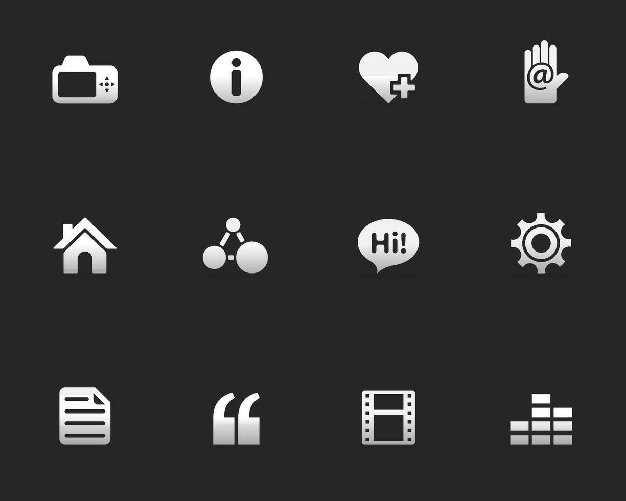 Personal website and portfolio icons illustration vector
