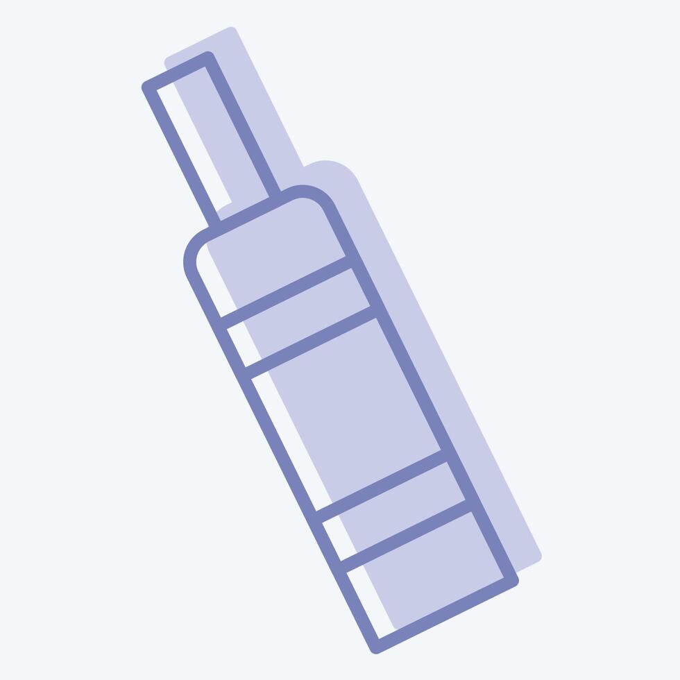 Icon CBD. related to Vape symbol. two tone style. design editable 1 vector