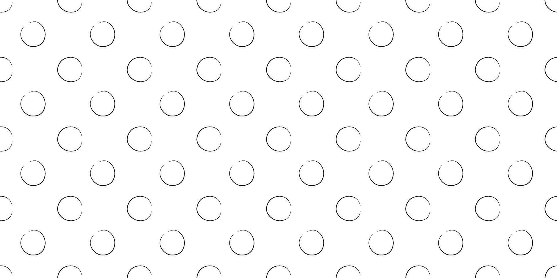 Pattern of circles on a white background creates a minimalist design for modern art vector
