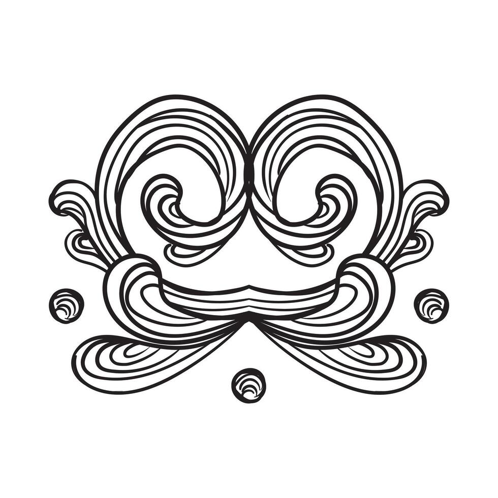 Engraving vintage design element vector