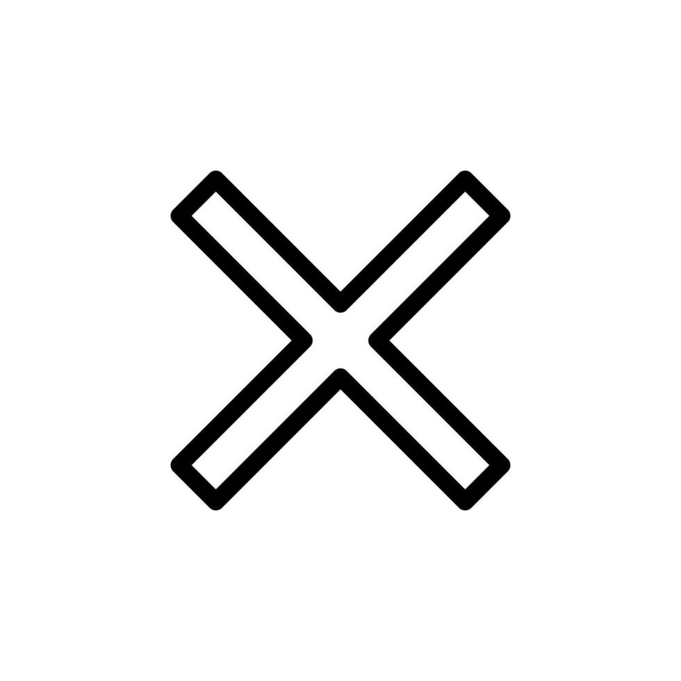 close button Icon Design Concept vector