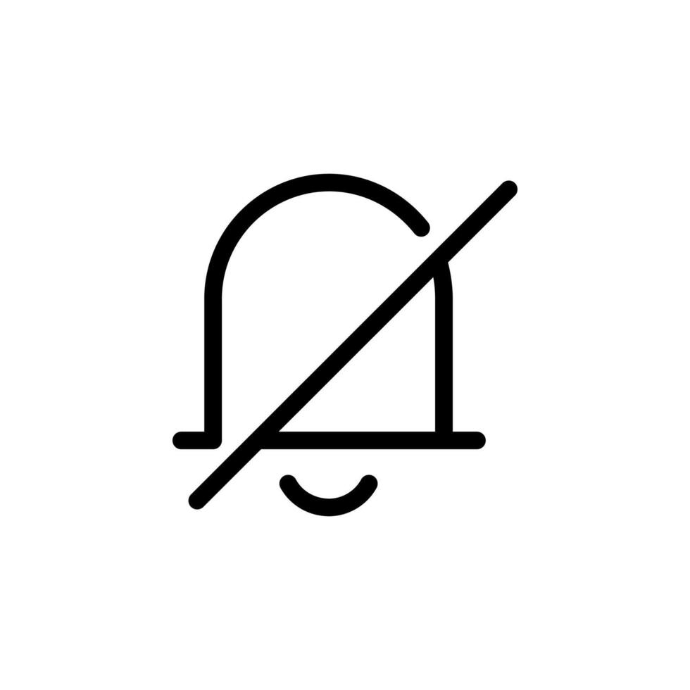 silent notification Icon Design Inspiration vector