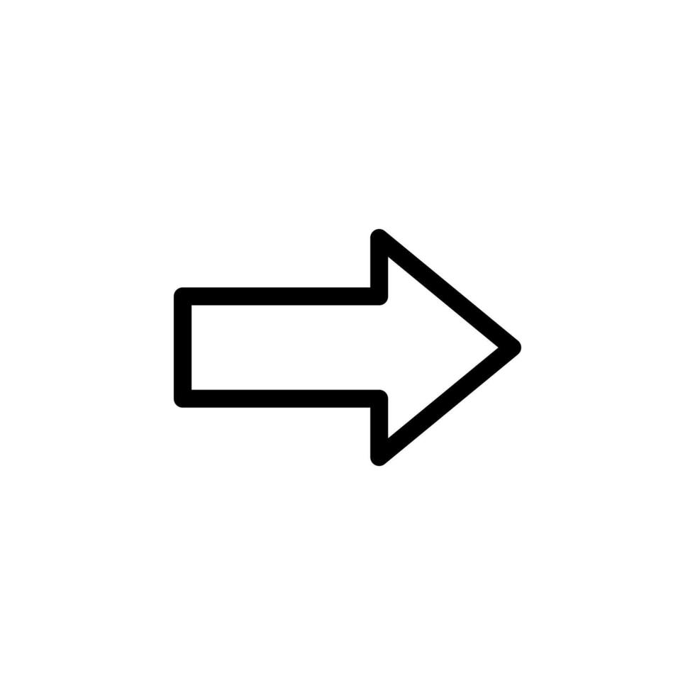 arrow, right Dynamic Icon Concept vector
