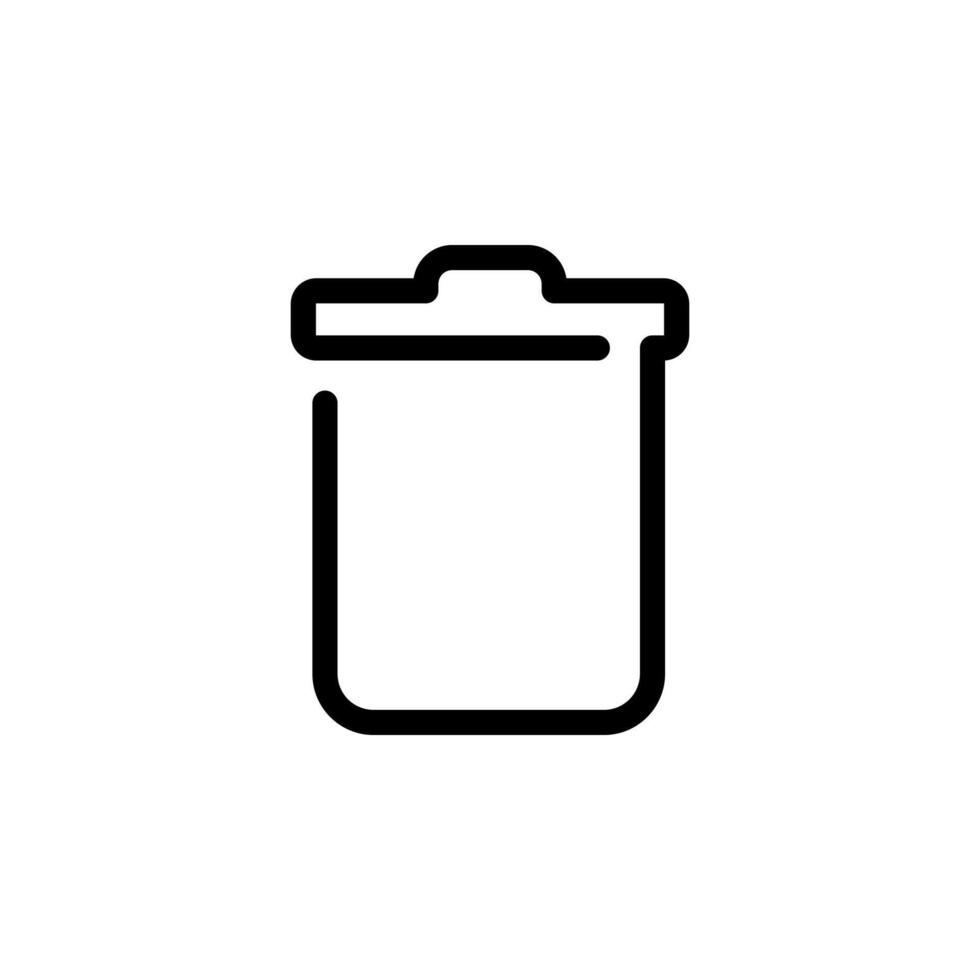 delete, trash bin, garbage Unique Icon Design Collection vector