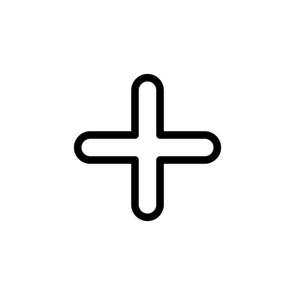 plus, positive Artistic Icon Concept vector