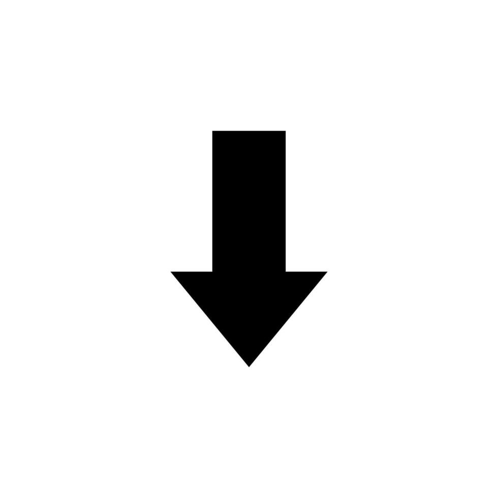 arrow, down Icon Logo Design vector