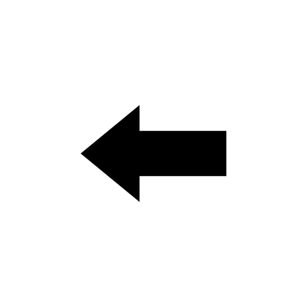 arrow, left Simplified Icon Design vector