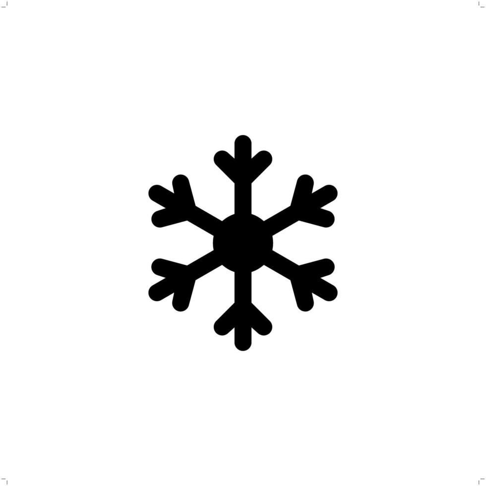 snow, snowflake High-Quality Icon Design Template vector