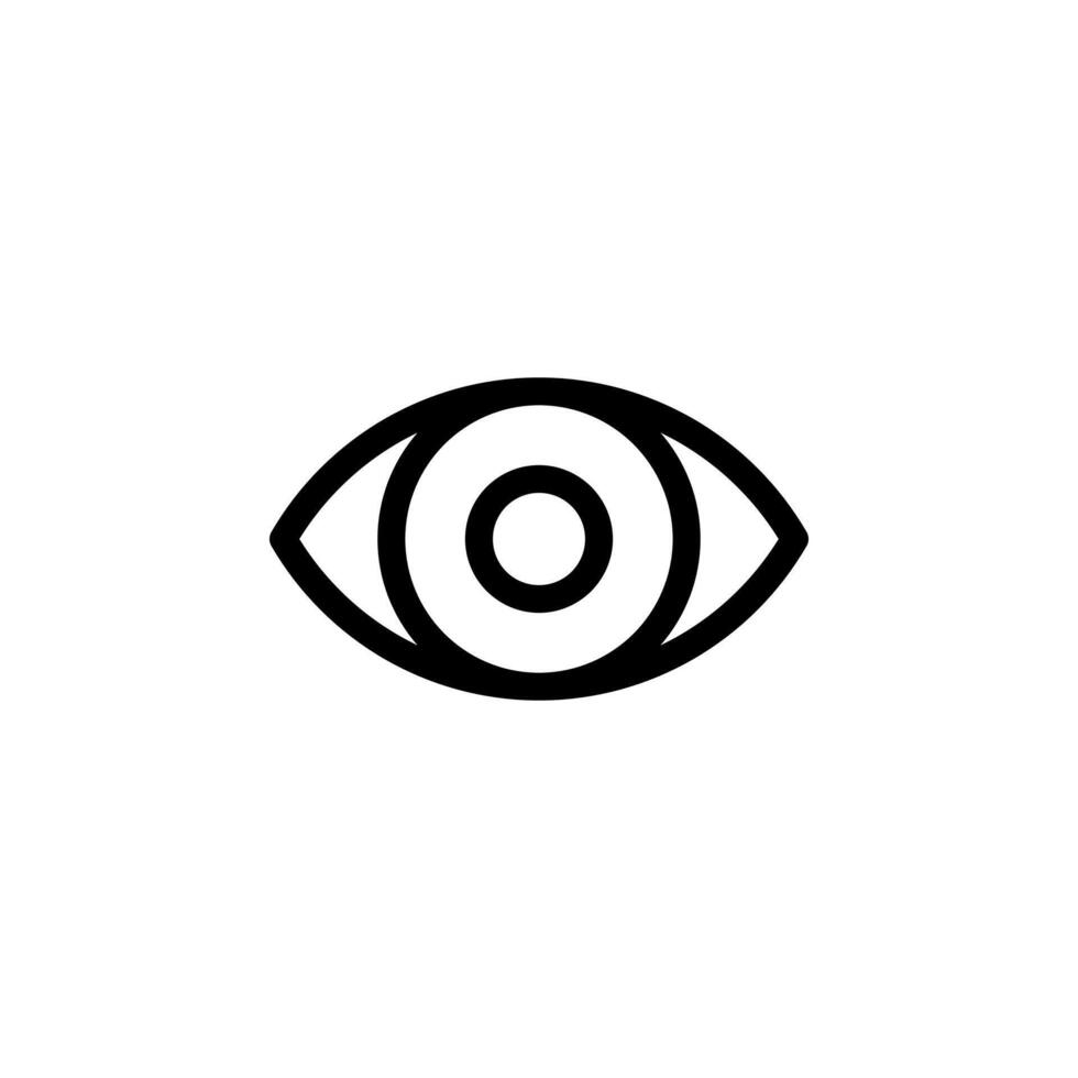 eye, eyesight, retina Digital Icon Design for Websites vector