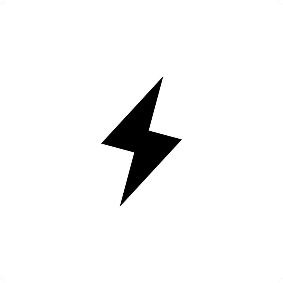 thunder, lightning bolt Exclusive Icon Design Collection vector