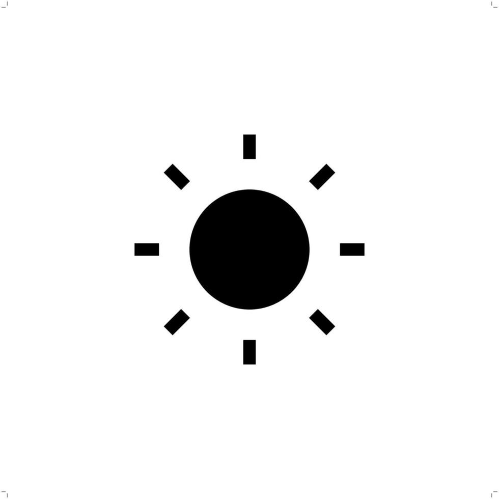 sun, sunlight Icon Design for Business Branding vector