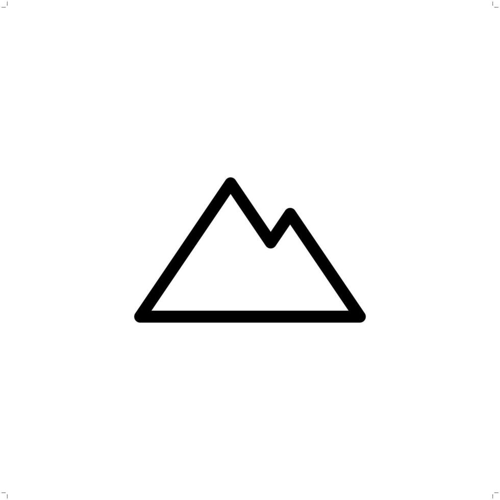 mountain peak Clean and Modern Icon Design Template vector