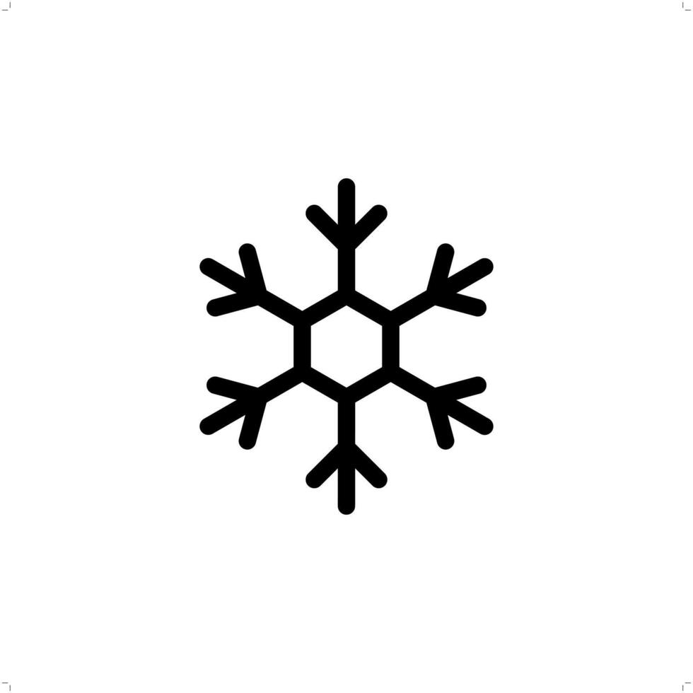snow, snowflake Stylish Icon Design Template vector
