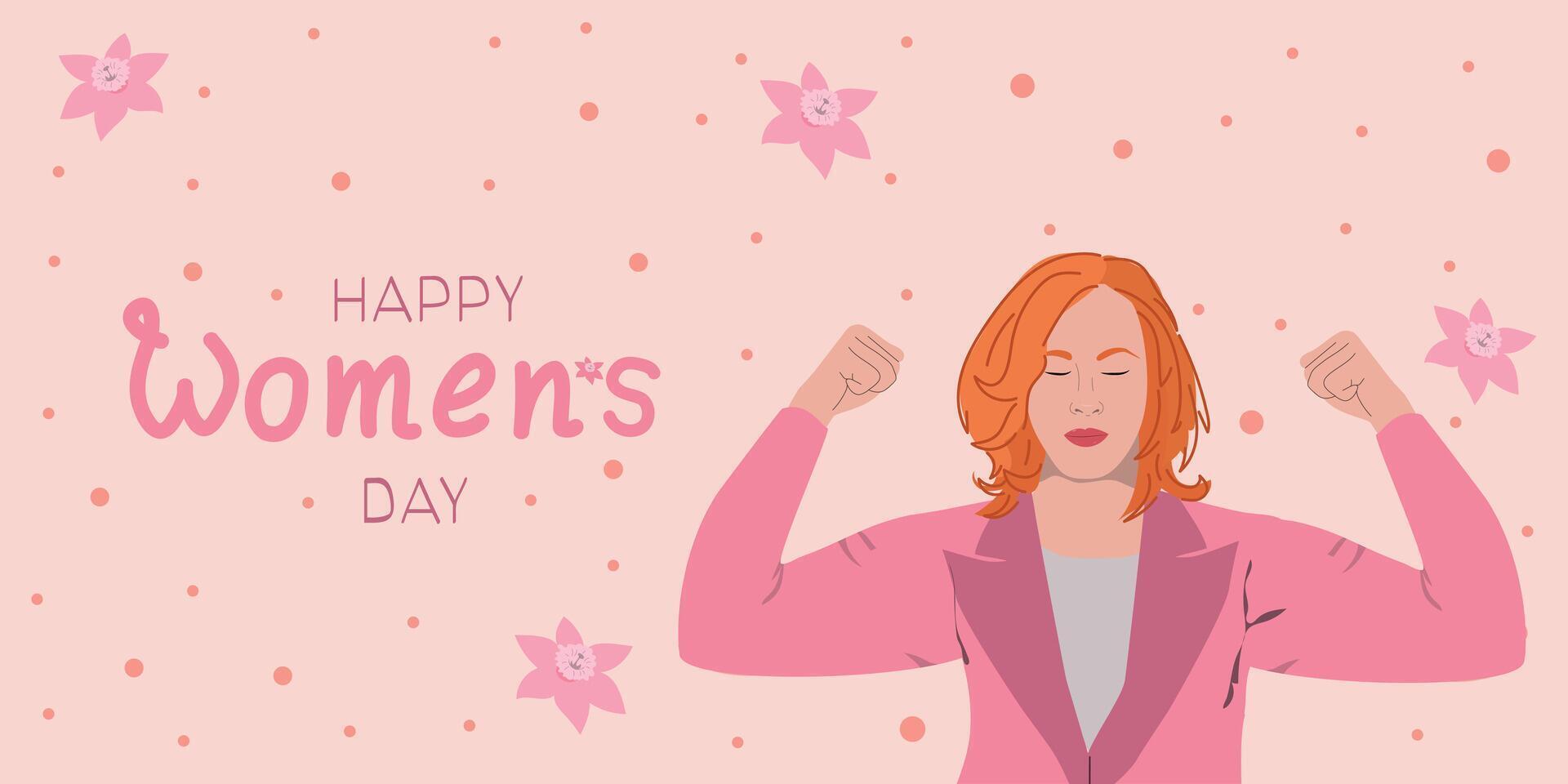 Happy Womens Day. vector