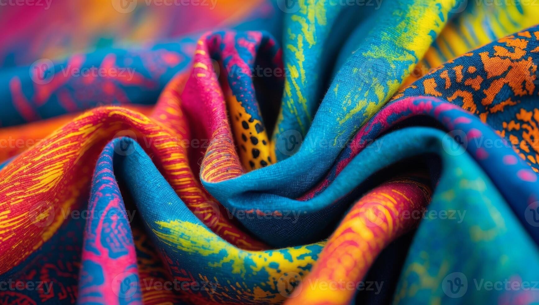 Colorful Abstract Fabric Texture Background Image.Colorful Abstract Fabric Texture Background Image. photo
