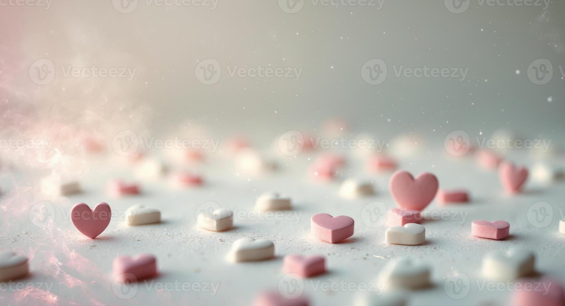 Valentine's Day Hearts Background Perfect For Adding Text Messages And Images On The Left Side Of Wallpaper photo