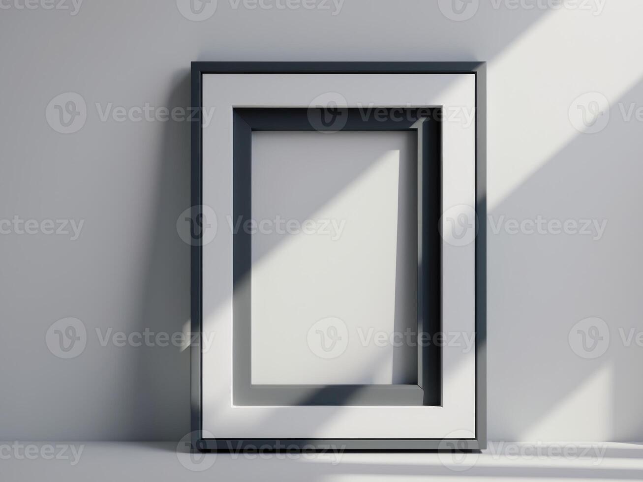 parallelogram rectangle picture frame with a two tone. photo