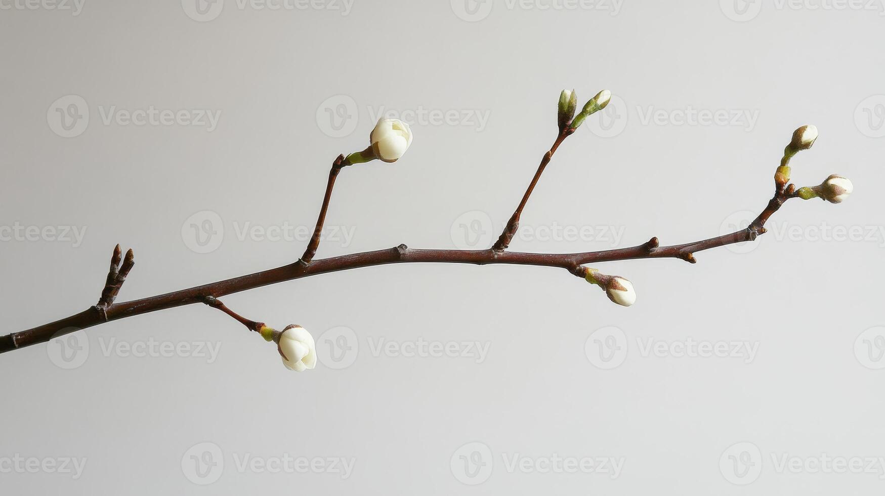 A simple, elegant image of a budding branch symbolizing growth and renewal, set against a neutral backdrop. photo