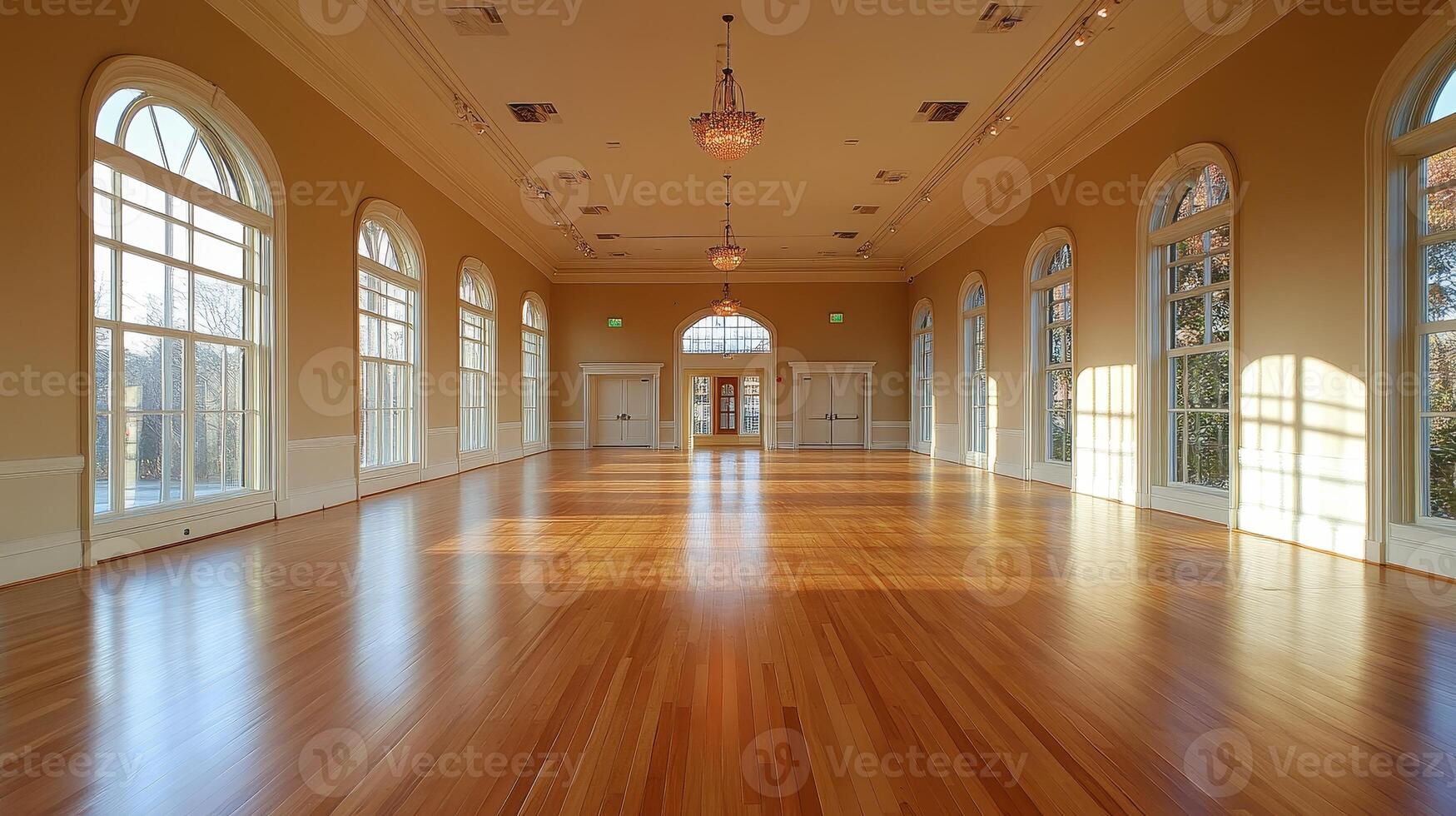 Spacious Empty Gallery Hall Ideal for Creating Custom Events and Gatherings photo