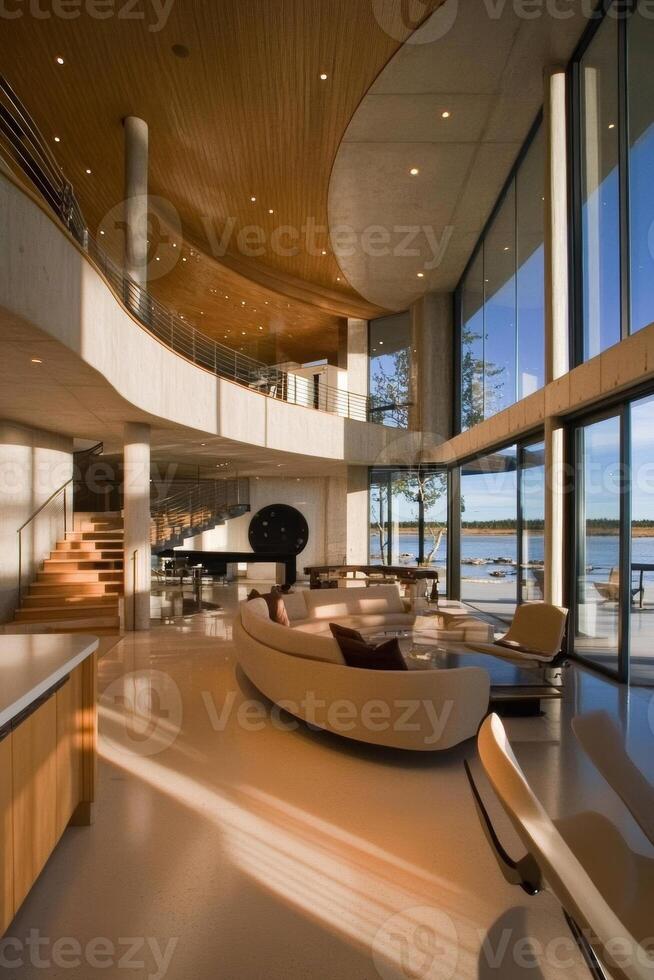 A large living room with a couch and a piano photo