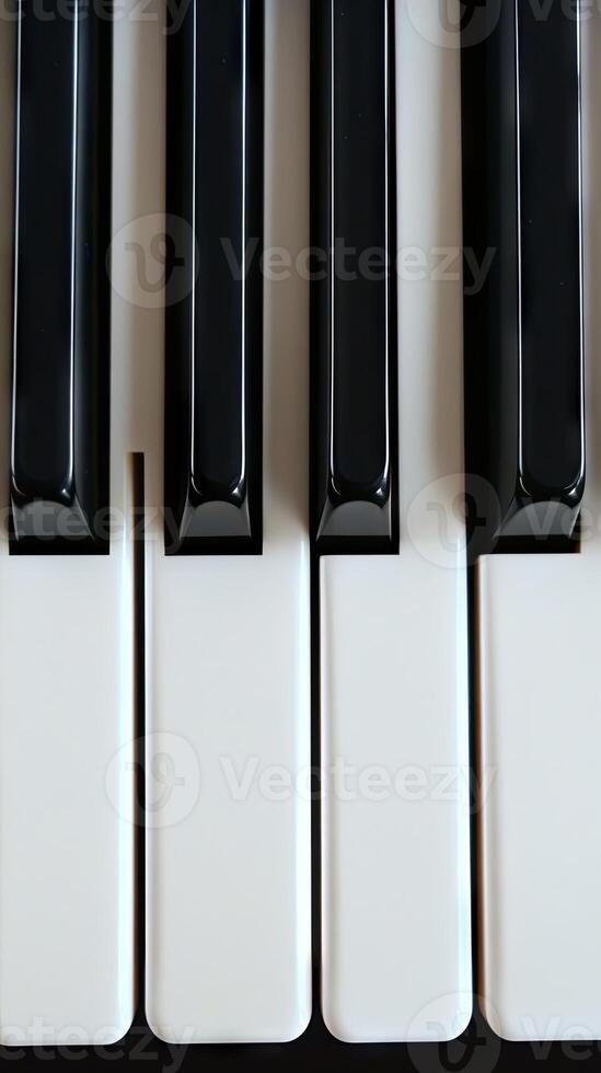 Close up of the keys of a piano photo