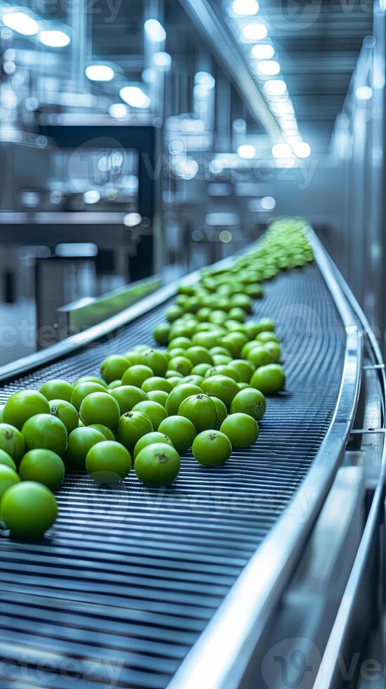 Automated Fruit Processing Line - High-Tech Food Production photo