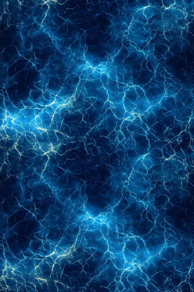 Abstract Blue Veined Texture with Electrical Discharge Pattern photo