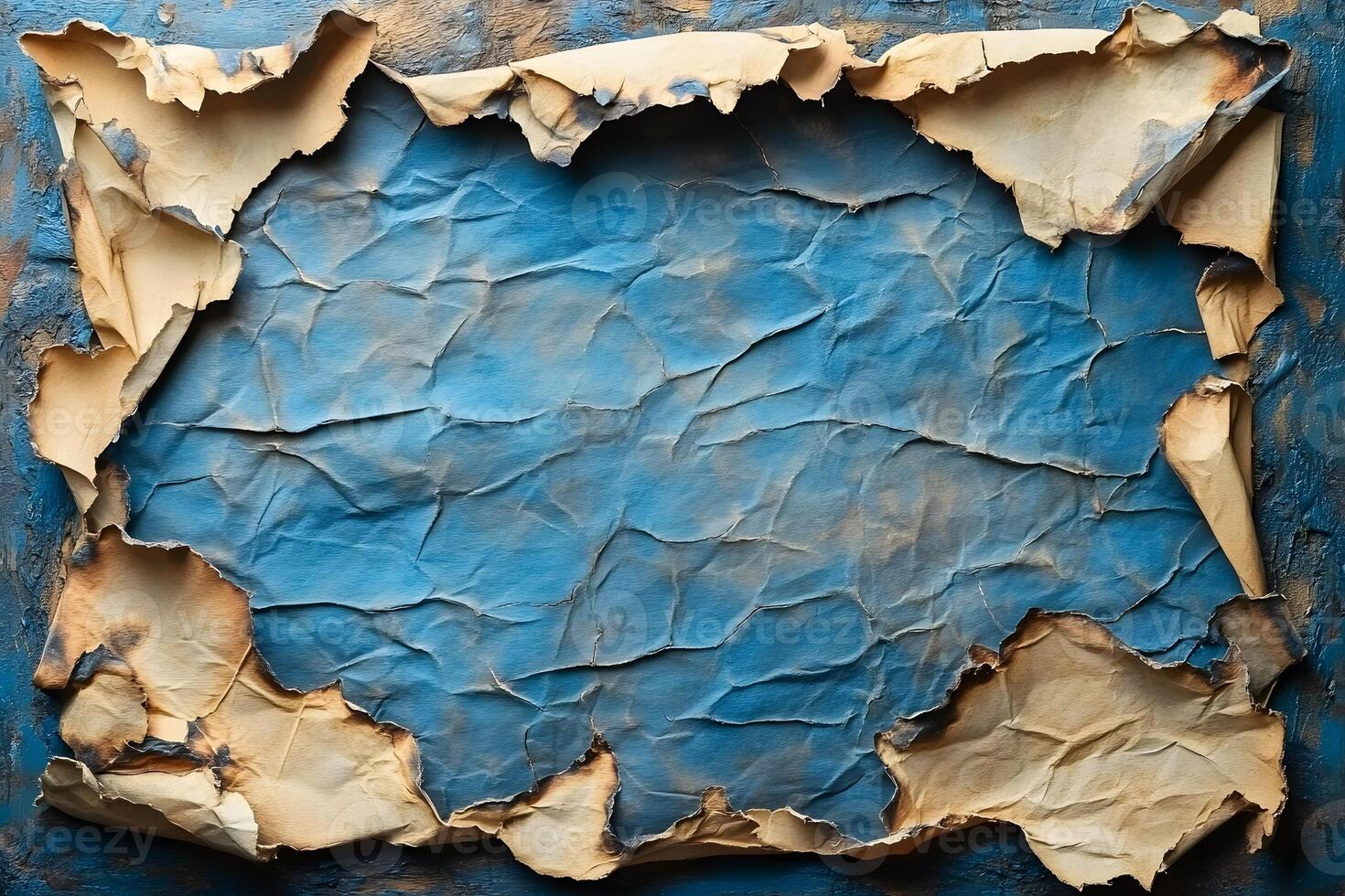 Vintage Burnt Paper Texture for Rustic Design and Background Concepts photo