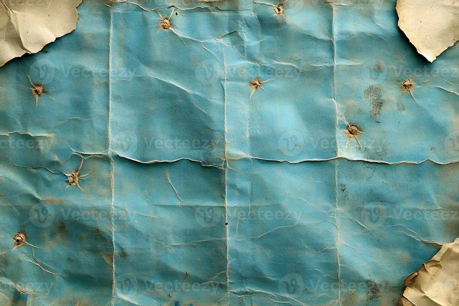 Vintage Torn Paper Texture with Blue Tones for Graphic Design and Backgrounds photo