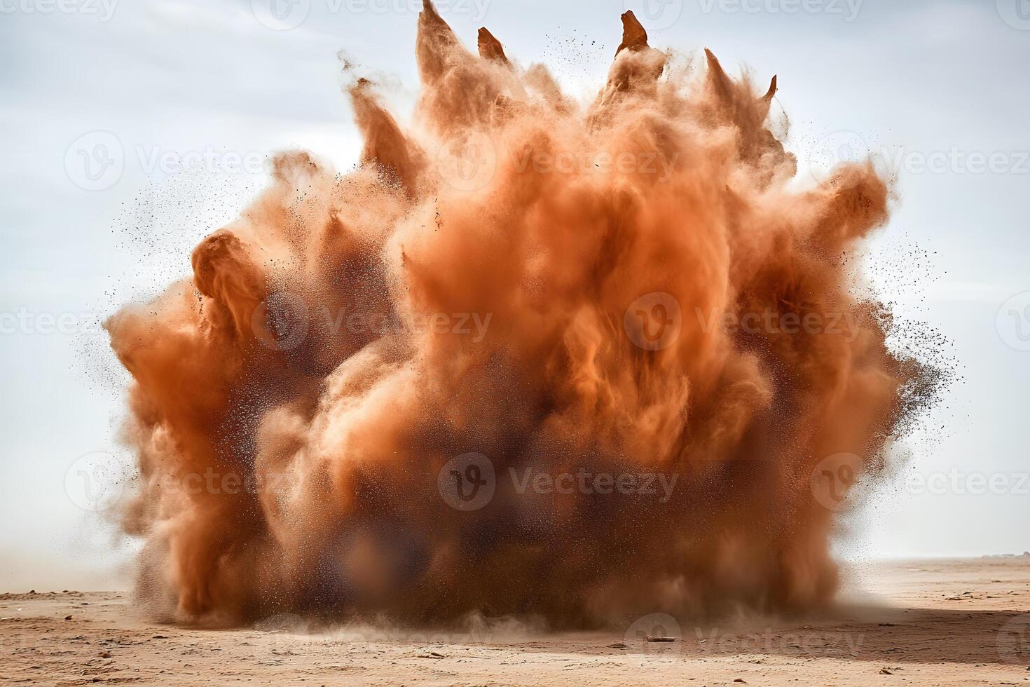 Dramatic Desert Sand Explosion for Dynamic Poster and Design Projects photo