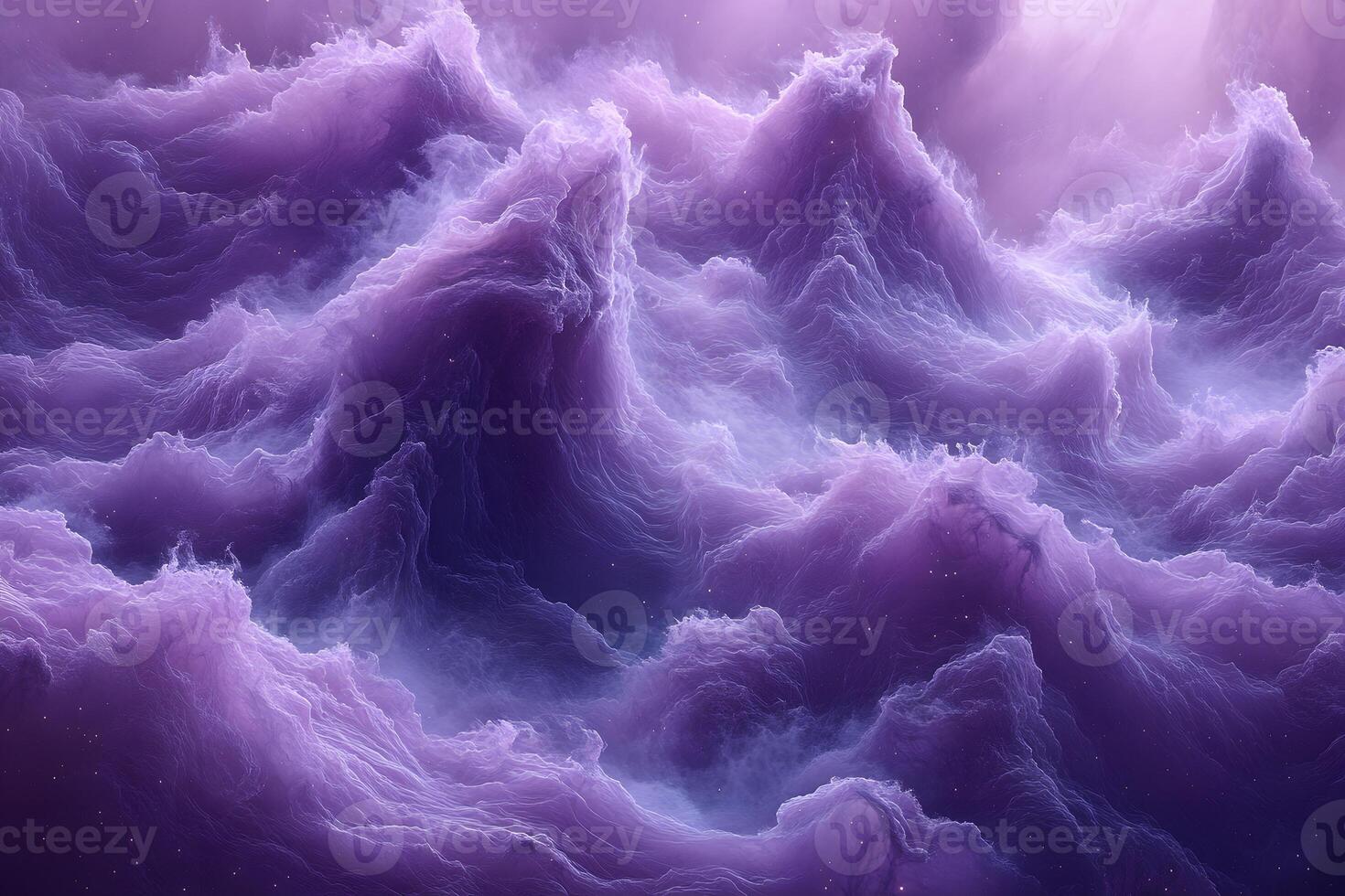 Dreamy Purple Cloudscape - Ethereal Abstract Background for Design and Art Projects photo