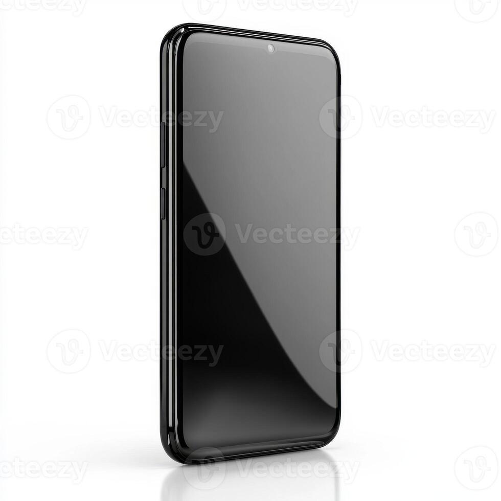 Modern smartphone design showcasing sleek black finish and minimalist features, perfect for technology enthusiasts photo