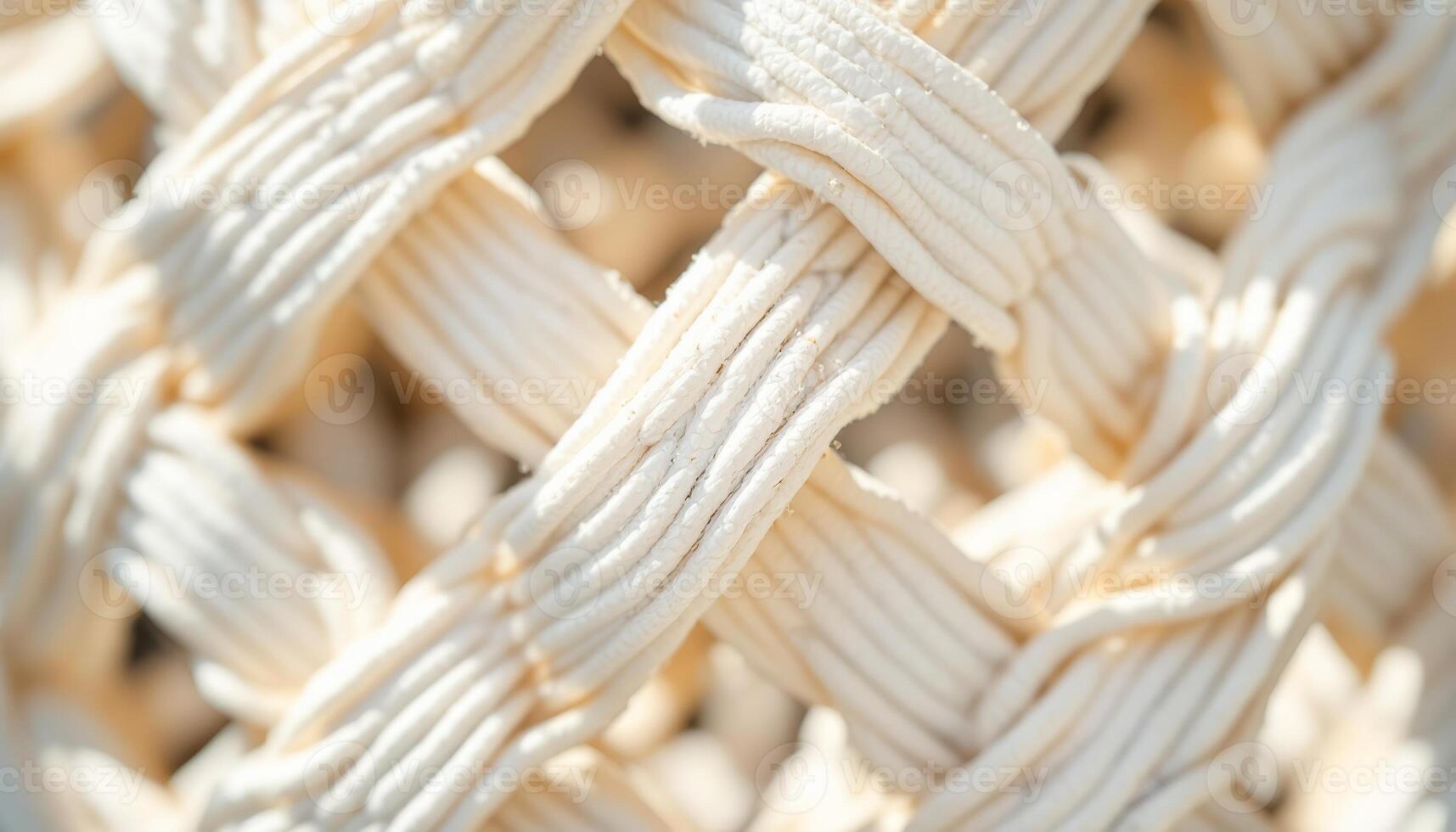 Interwoven Textured Fabric Close Up Showing the Intricate Detail of the Weave Pattern photo